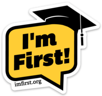 I'm First! Sticker (Your Colors)