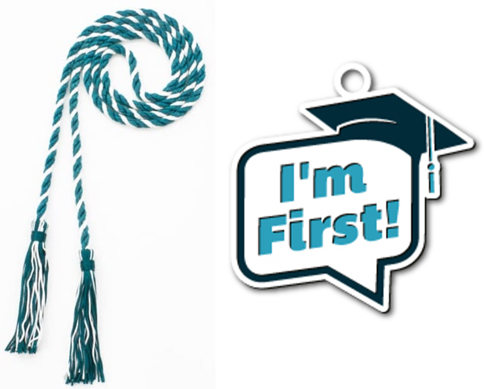I'm First! Graduation Honor Cord w/Charm