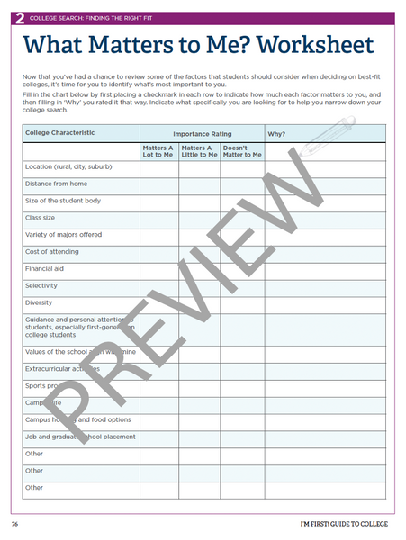 2026 I'm First! Guide to College