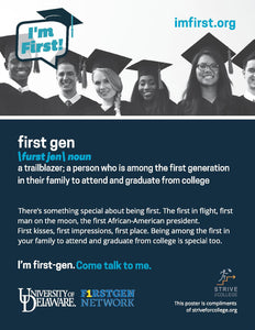 "I'm First Gen" Poster (w/ Logo Added)