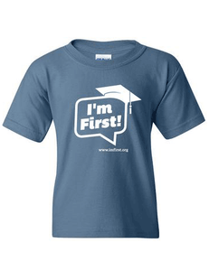 I'm First! T-shirt (Indigo Blue)